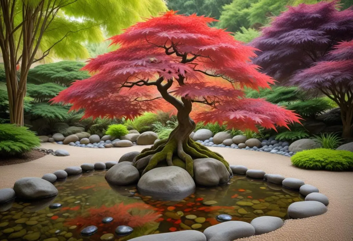 Skapa din drömträdgård med japansk lönn illustration